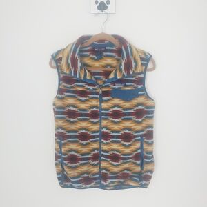 Patagonia Synchilla Fleece Vest Women’s Medium Sweater Aztec Print